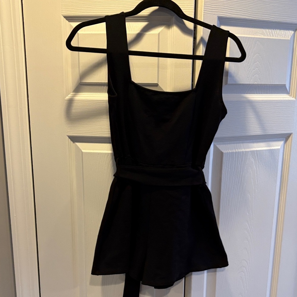 Black Sleeveless Romper